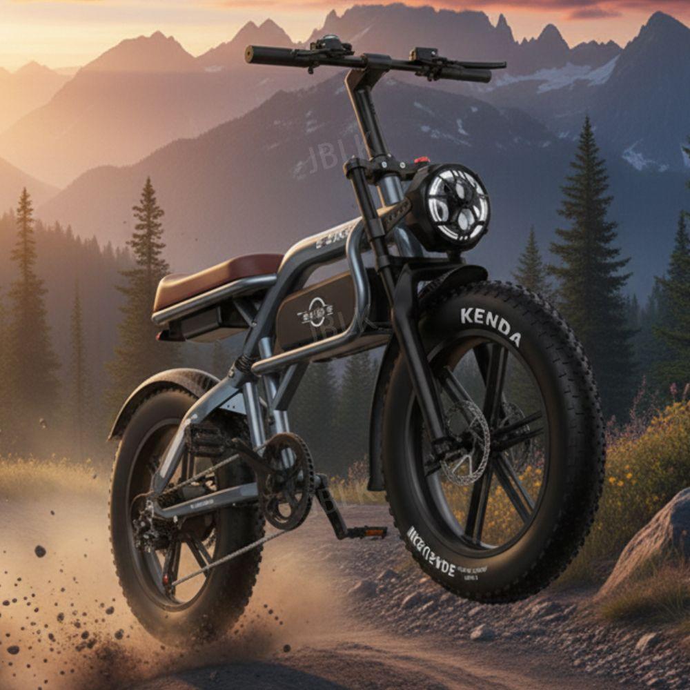 포스로드 20인치 자토바이 48V 전기 팻바이크 750W 전동 자전거 스쿠터 출퇴근용, 기본형 48v15AH 50km 1,316,600원