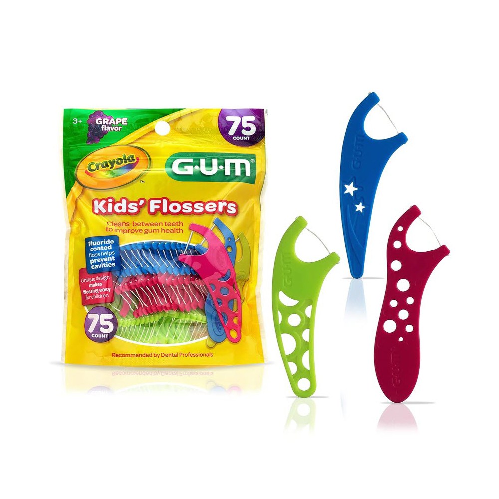 GUM 어린이용 크래욜라 치실 포도맛 75개입, 1개 32,200원