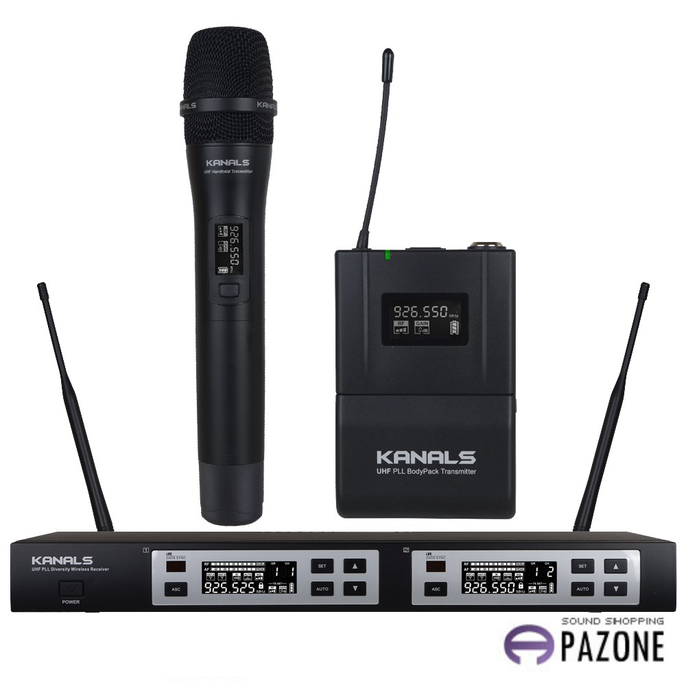 BK-902N 카날스 2채널  공연용 강의용 보컬 교회 무선마이크 1,128,400원