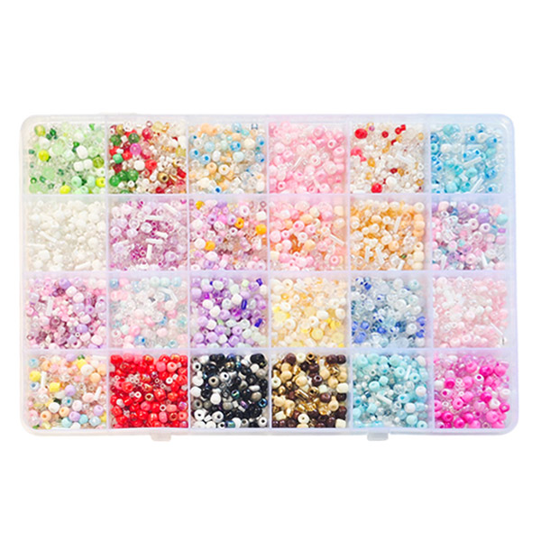 24칸 시드비즈 세트 사이즈 믹스 비즈공예 diy 팔찌만들기 재료, 1개, #27 - 24칸 시드비즈믹스 9,800원
