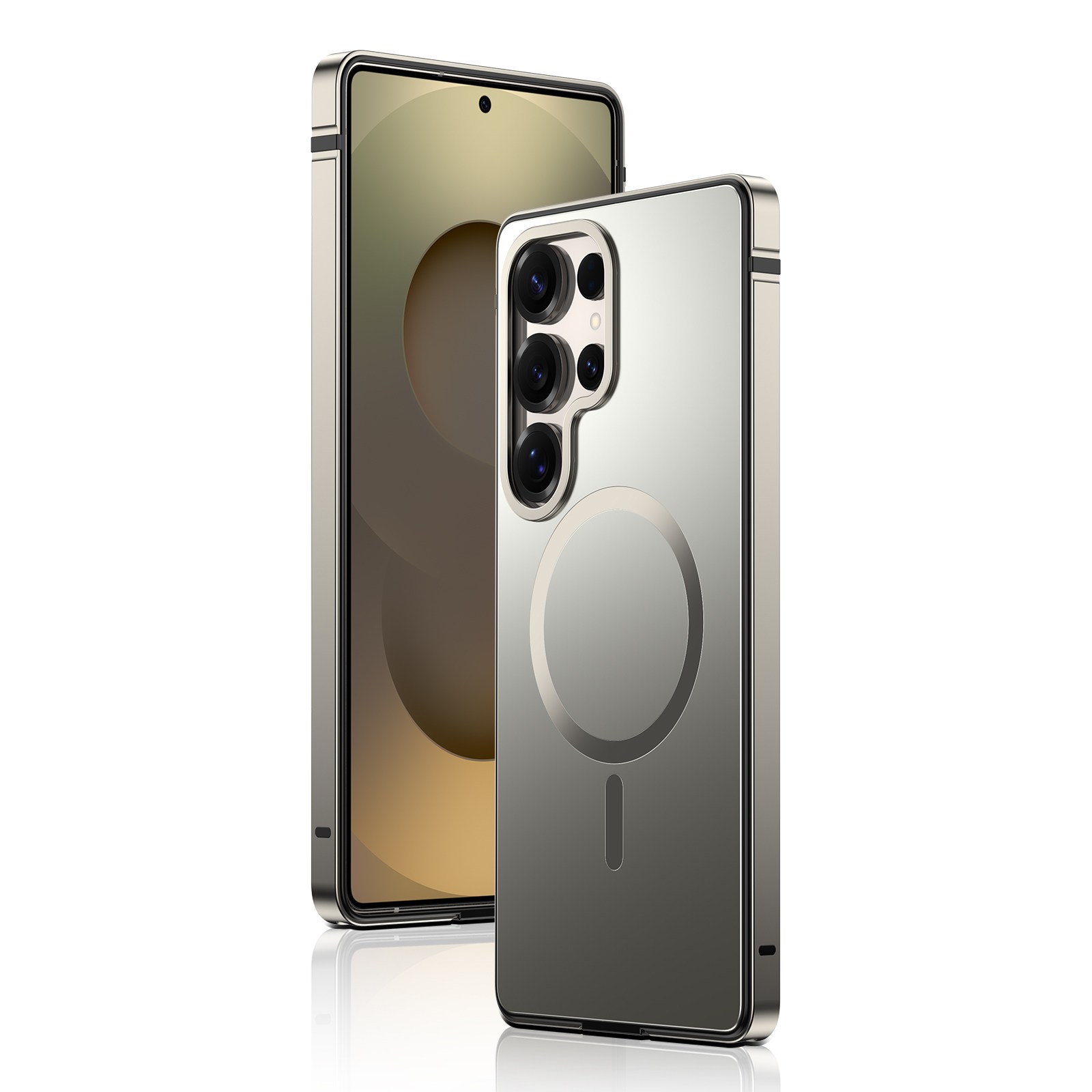 비즈니스용 삼성 호화롭다 금속 방충격 테두리 맥세이프 마그네틱 초박형 휴대폰 케이스 31,590원