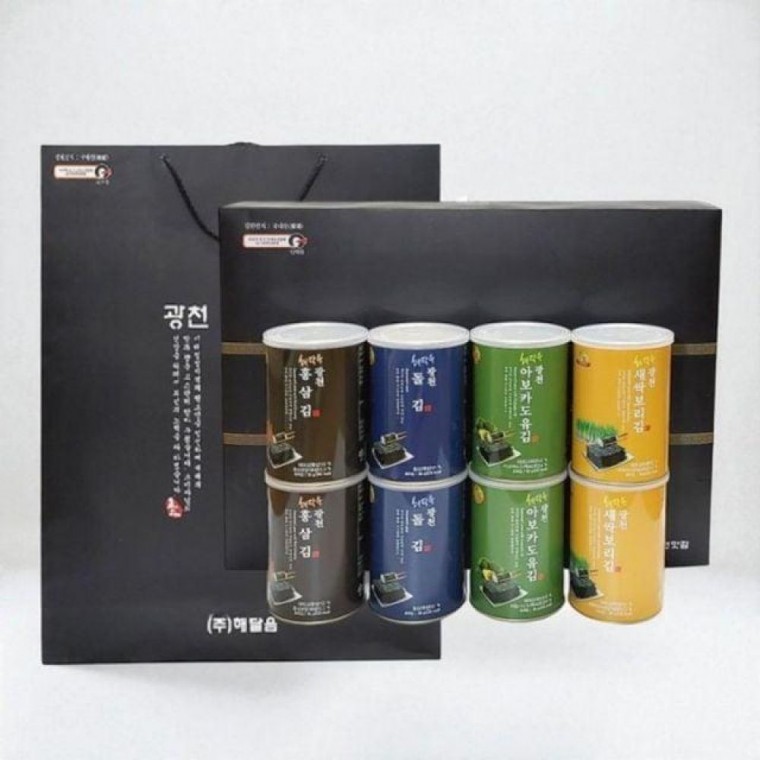 선물행복 프리미엄 세트 선물 광천캔김 추석 8캔 광천김 200,970원
