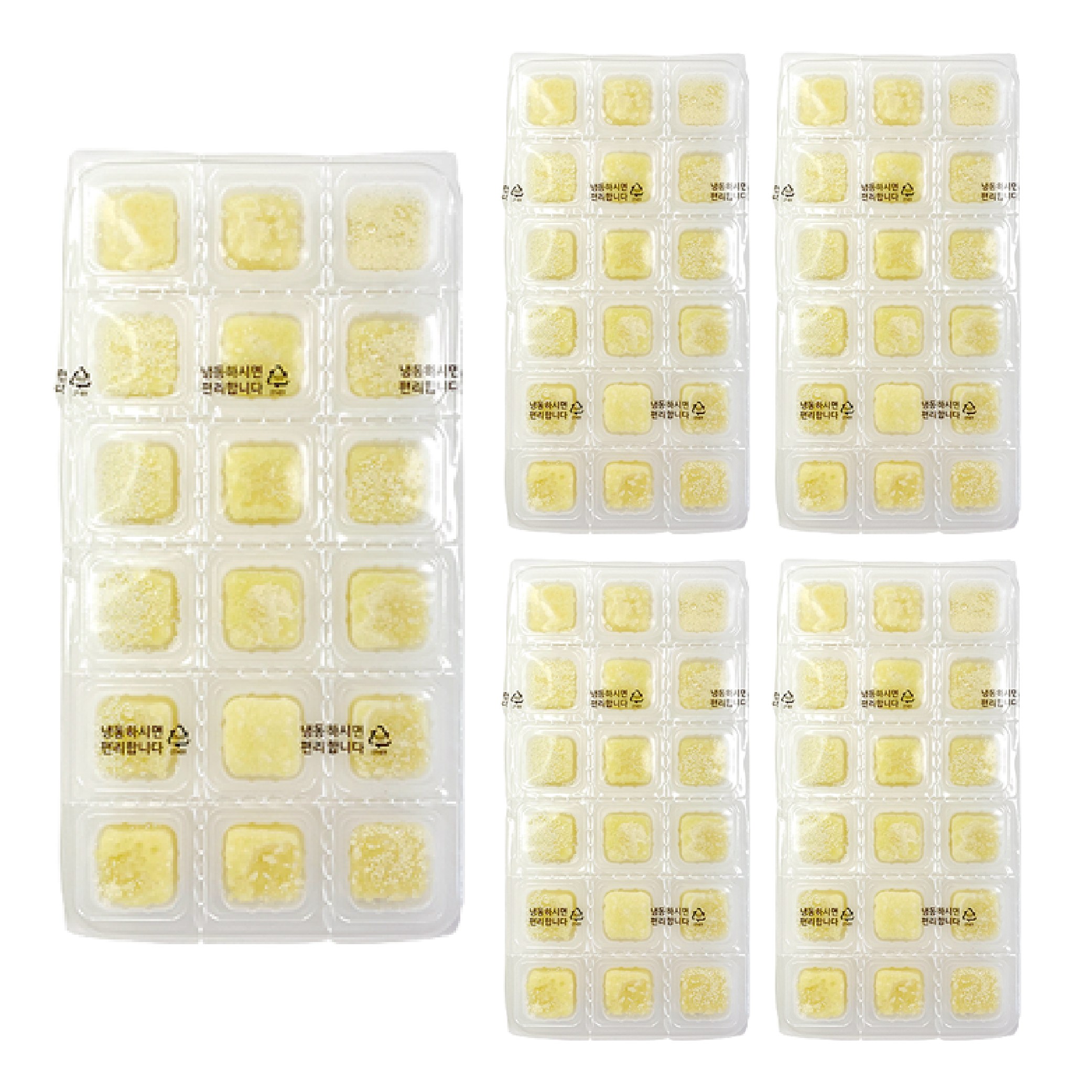 [가나] 100% 국내산 생 다진마늘 큐브 90큐브/180큐브, 155g, 5개 23,800원