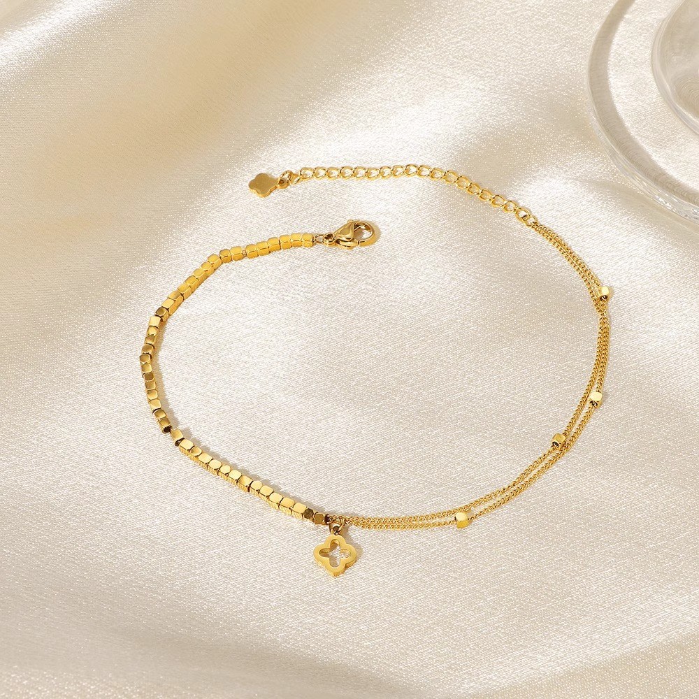 NXNA 18K 골드 여성 데일리 패션 레이어드 체인 팔찌 발렌타인데이 필수 선물 (15cm) BISCXF-SL002 도금 65,800원