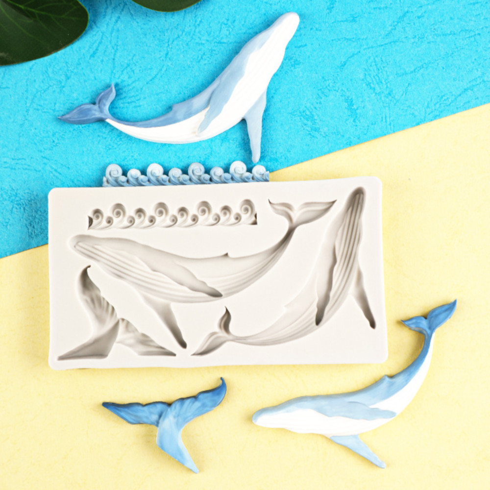 [이브닝메종] 고래와 파도 실리콘 몰드 4구 3,900원