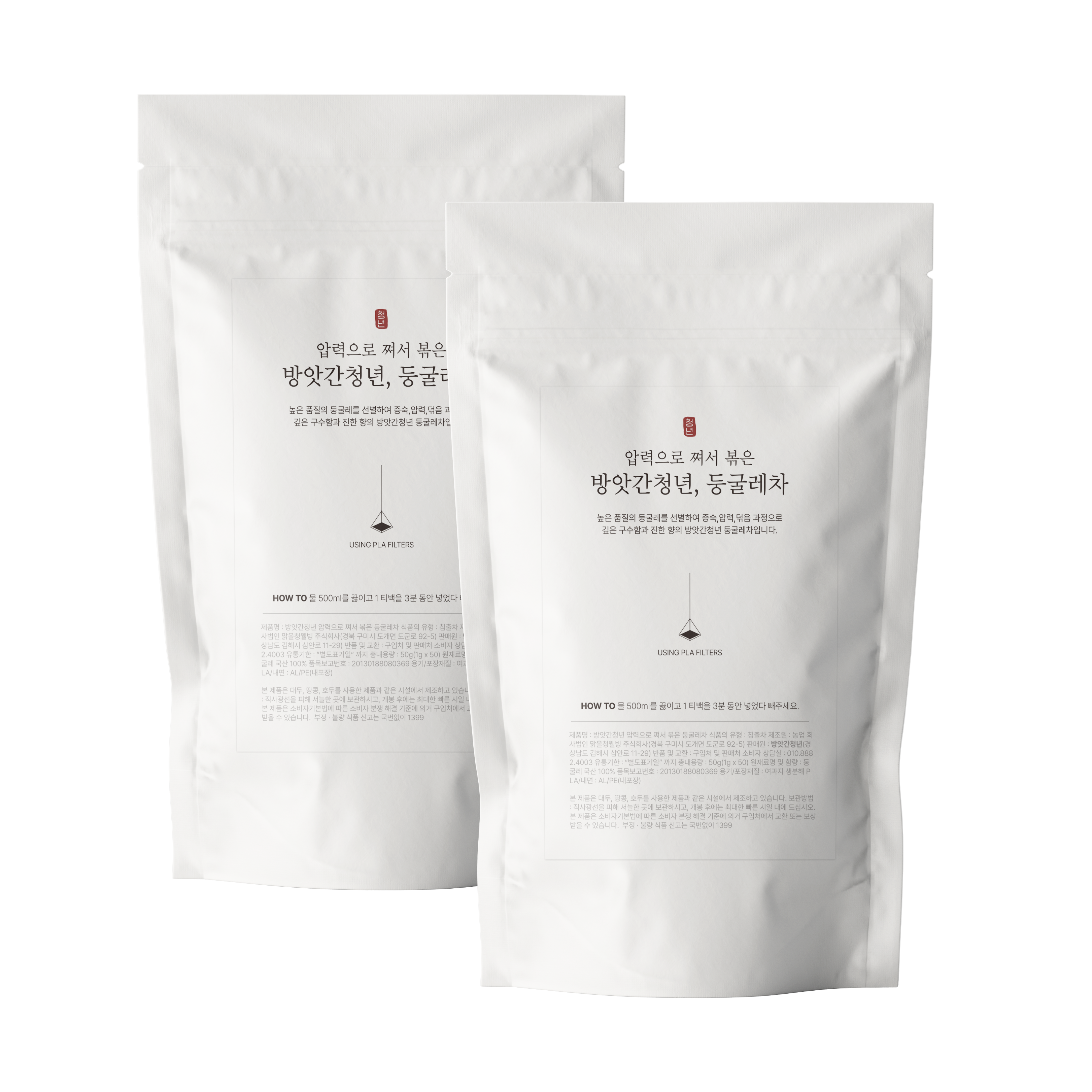 방앗간청년 압력으로 쪄서 볶은 둥굴레차 삼각티백, 1g, 50개입, 2개 17,800원