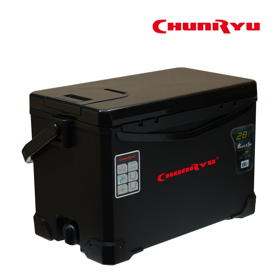 천류 / 아이스쿨러 / 보냉력X5 쿨함은 지키고 편리함은 업그레이드! / 세련된 디자인과 편리한 기능성, 1개, 블랙 119,000원