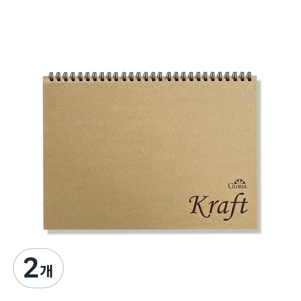 글로리아 하드커버 크라프트북 140g, B4, 40매, 2개 25,000원