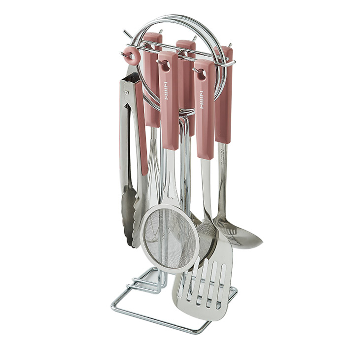 한샘 클로이 스텐 키친툴 7P 세트 (핑크) 37,450원