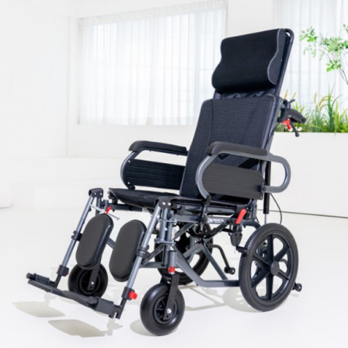 2H메디컬 콤포트 휠체어 T01LBGCJ-46 (16kg) 초경량 접이식 침대형 리클라이너 알루미늄 휠체어 399,000원