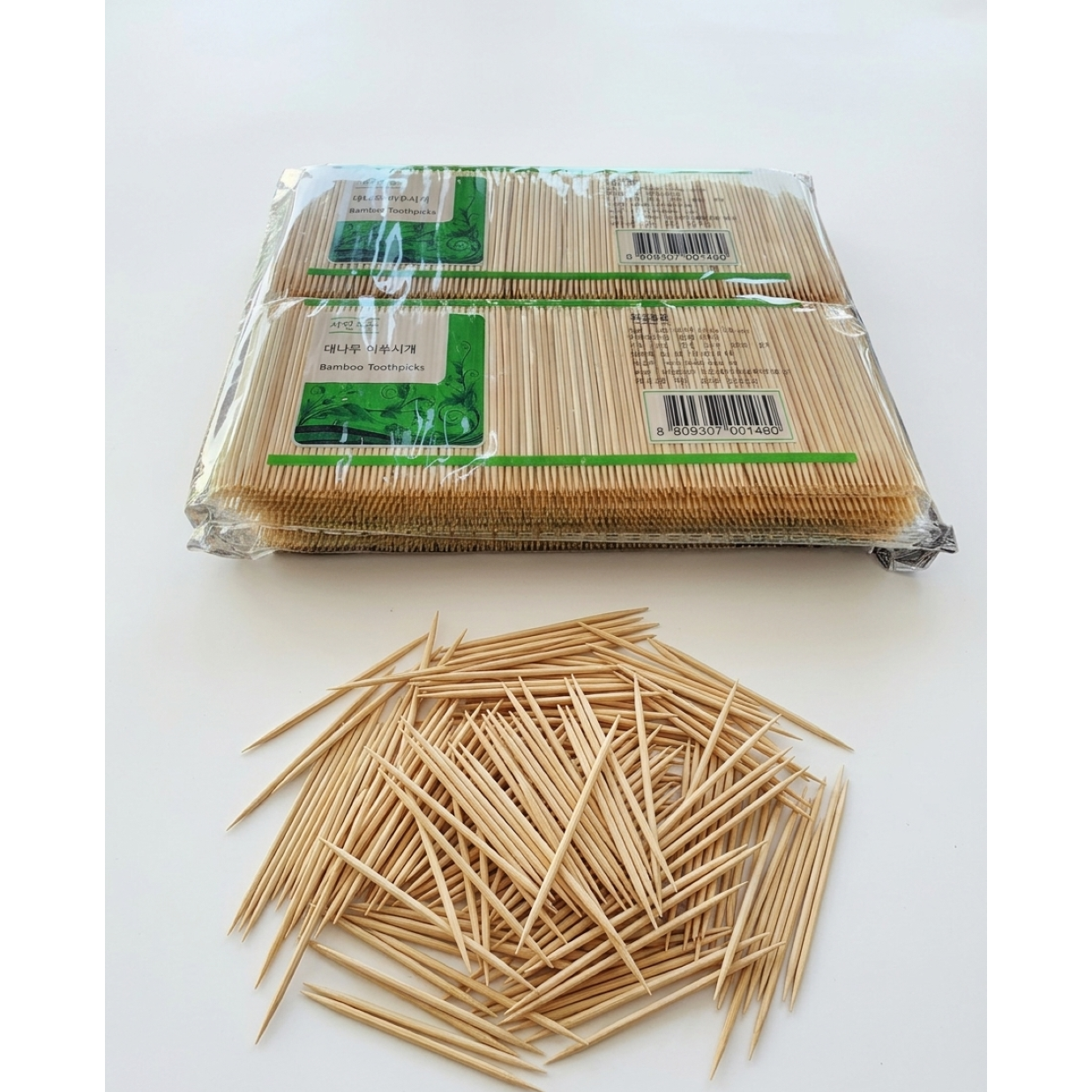 아센드 알뜰 대나무 이쑤시개 가정용 식당 카페 업소용 위생 이쑤시개 (4000*2) 약8,000개, 1개, 8000개 9,650원