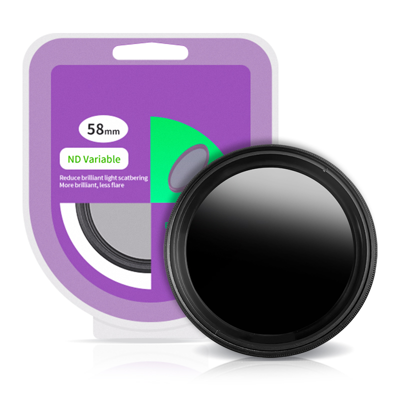 LINJIN 가변 중성 회도 필터 가변 ND필터 ND2-ND400 58mm, 1개 22,900원