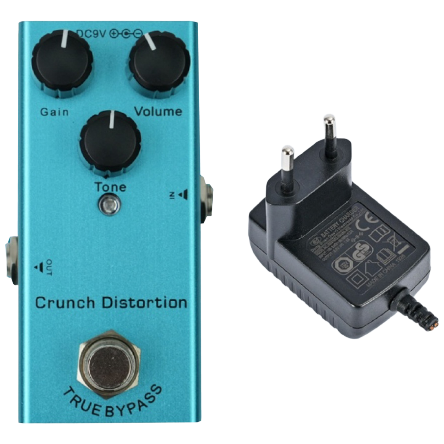 일렉기타 이펙터 크런치 디스토션 어댑터 포함, 1개 33,000원