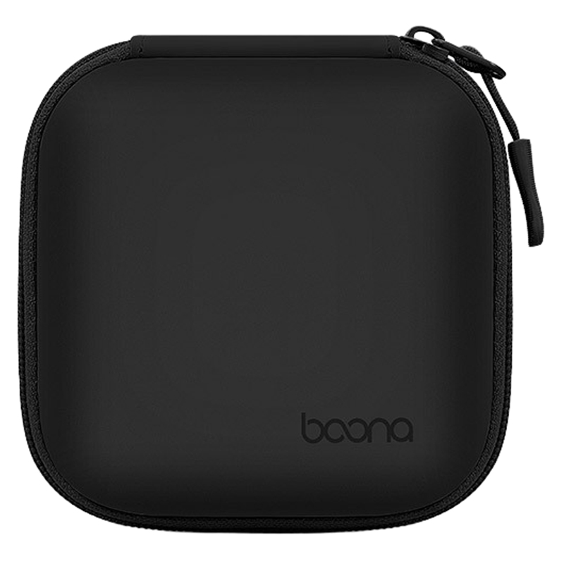 부나 휴대용 전자부품 가죽 하드 케이스 빅 스퀘어, 블랙, 1개, 단일상품 15,480원