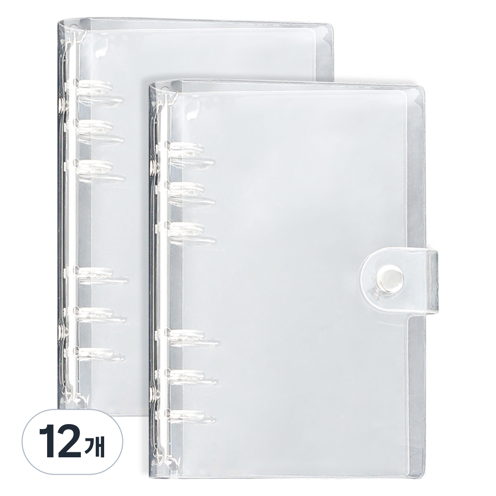 워너디스 6공 PVC 바인더 커버 A6, 투명, 12개 40,650원