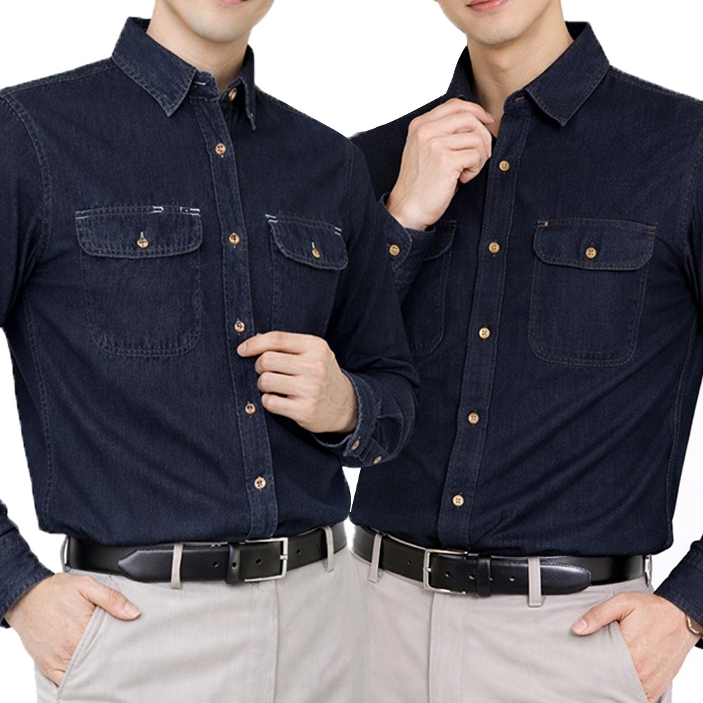 2장 [SPM] 윈드C면청남방 스판 데일리 빅사이즈 32,500원