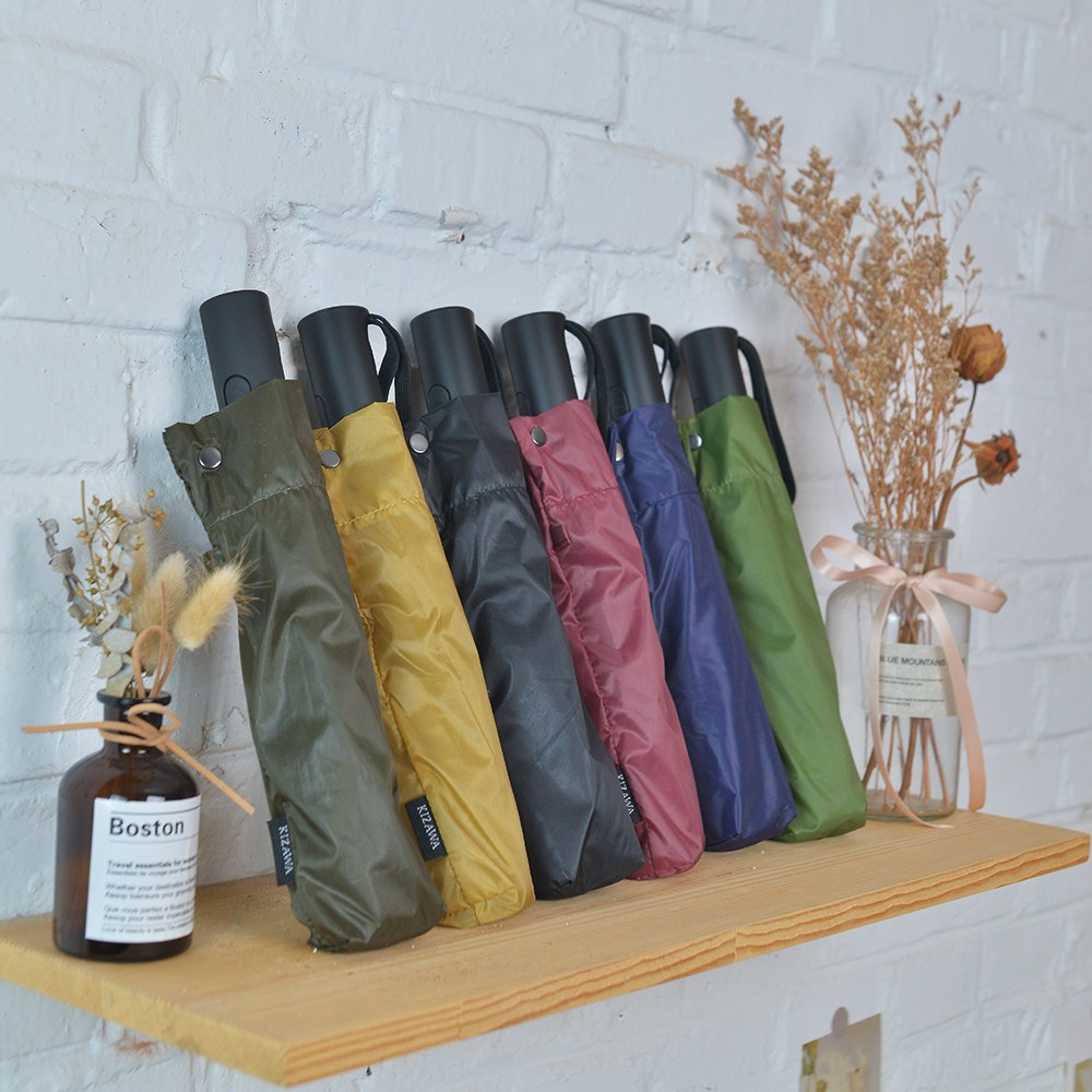 키자와 남녀공용 여행용 180g대 초경량 카본 자동 3단 우산 AEX-05-321UI 고급 일본 브랜드, 뒤집힘 복원 기능 41,900원