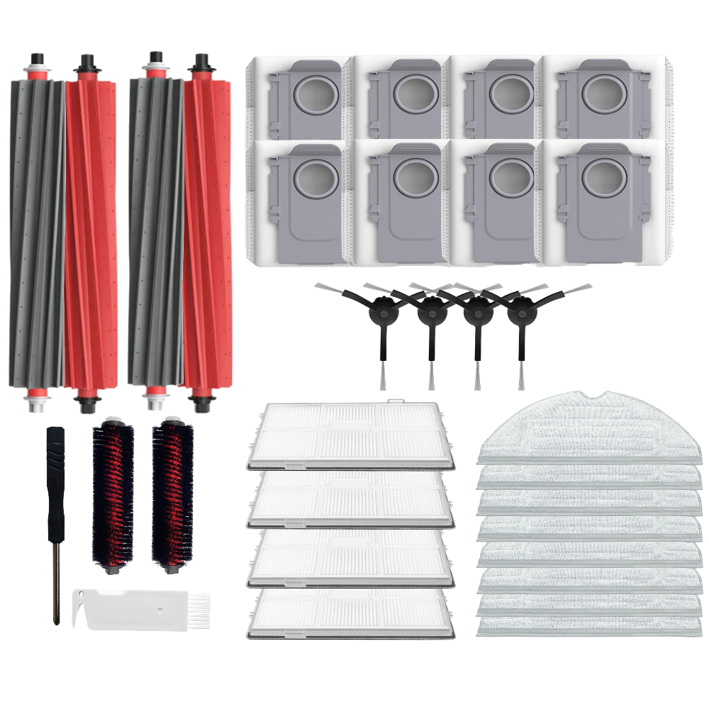 비브랜드 호환 로보락 S8 Pro ULTRA 메인브러쉬 물걸레 세척 사이드브러쉬 먼지봉투, 1개, 30pcs 37,900원