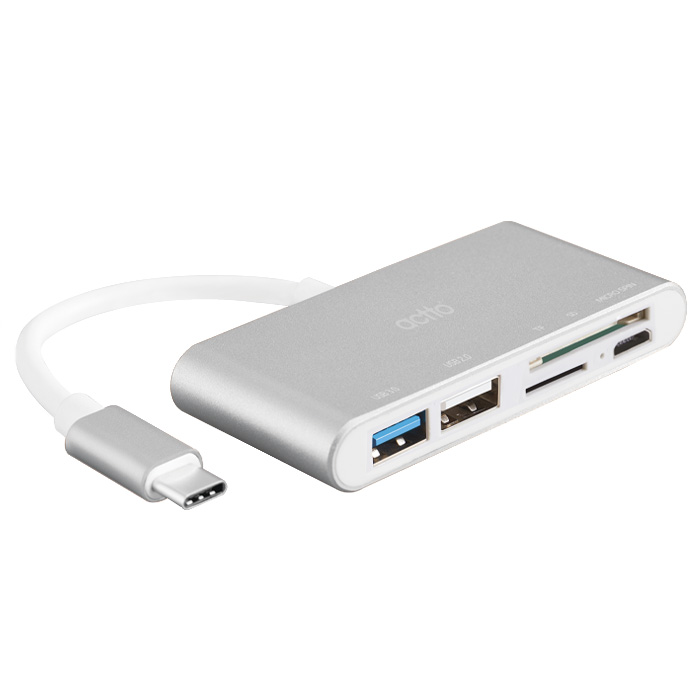 엑토 5 in 1 타입C 카드리더 겸용 허브, TC-14, 실버 16,650원