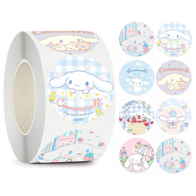 시나모롤 캐릭터 8가지 디자인 롤스티커 500P 7,900원