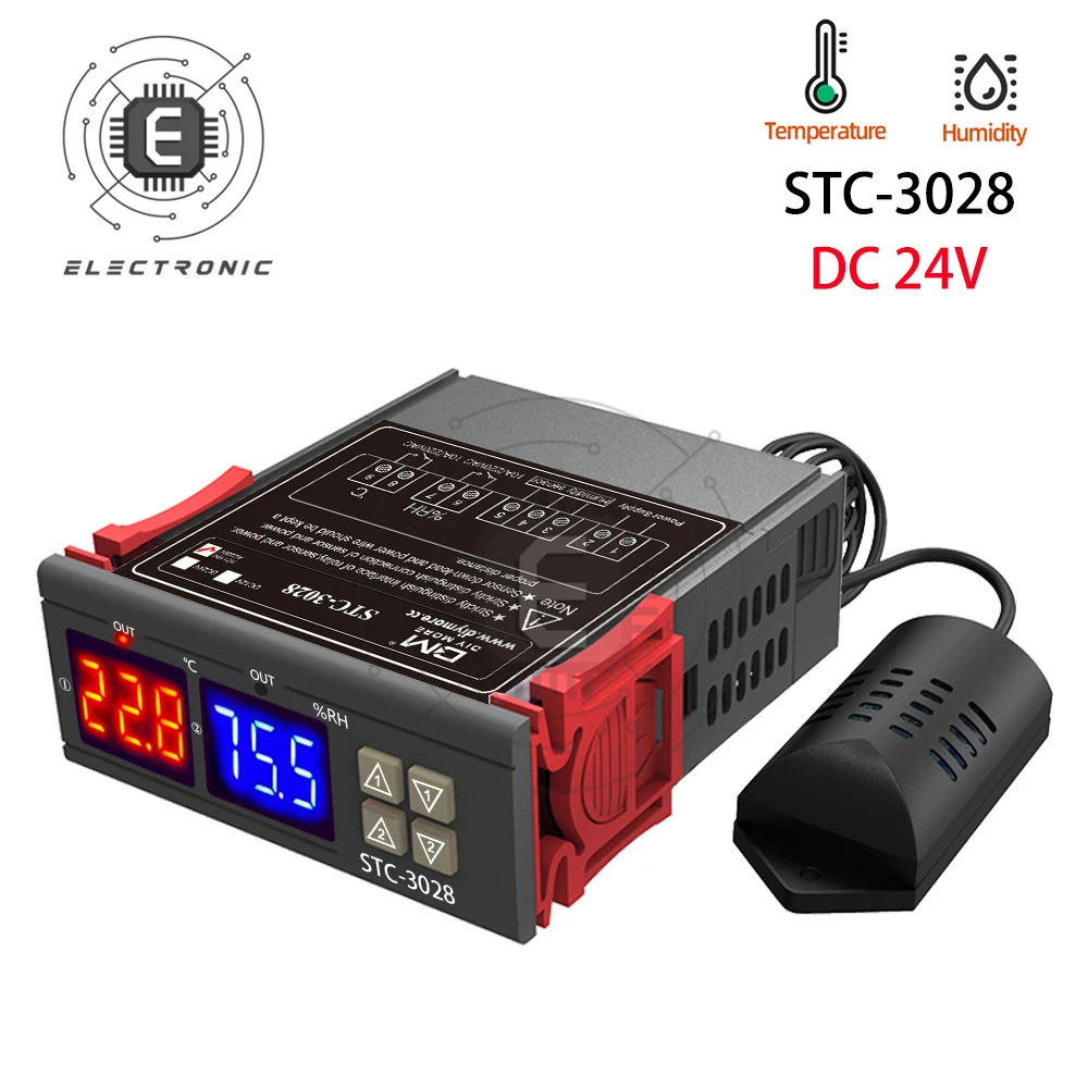 STC-3008 3018 3028 AC 110-220V DC12V 24V 10A 듀얼 디지털 온도 컨트롤러 습도계 가열 냉각 온도 조절기 인큐베이터 13,700원