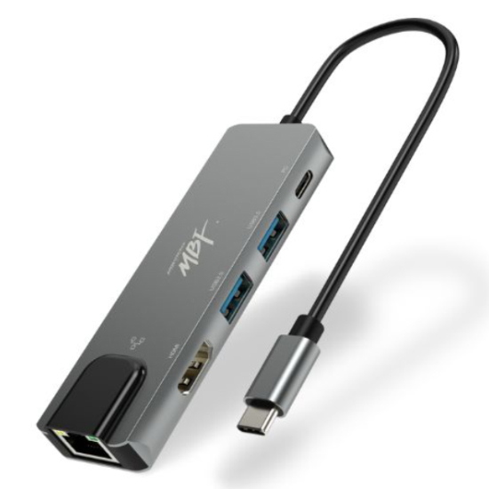 엠비에프 USB C타입 5in1 멀티허브, MBF-UC5IN1S, 실버 그레이, 1개 14,010원