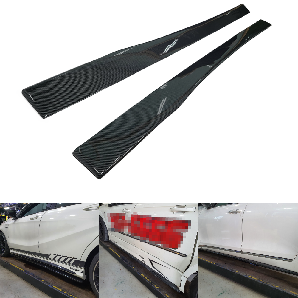 사이드립 일체형 전차종립댐 자동차 전차종 공용 사이드댐 에어댐 바디킷 2.18 V2  무광블랙 110,000원