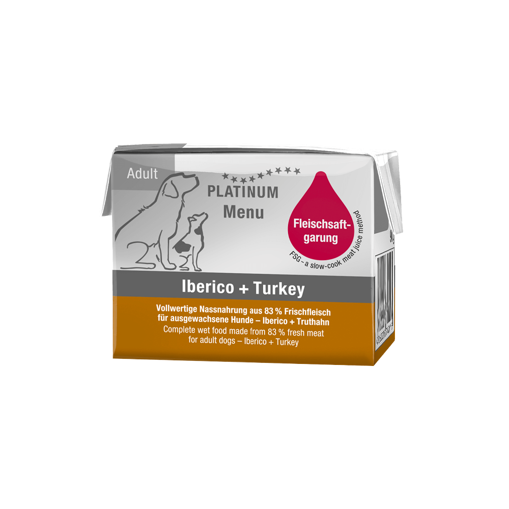 플래티넘 중대형견 전용 메뉴 이베리코 플러스 칠면조 습식사료 쿠킹메뉴팩 154,400원
