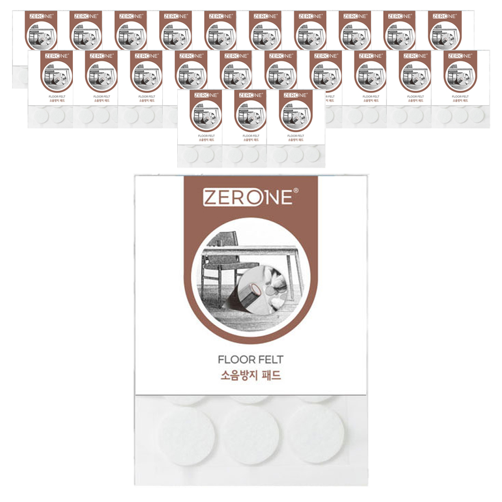 ZERONE 소음 방지패드 원형 화이트 Z1-105 9p 23,760원