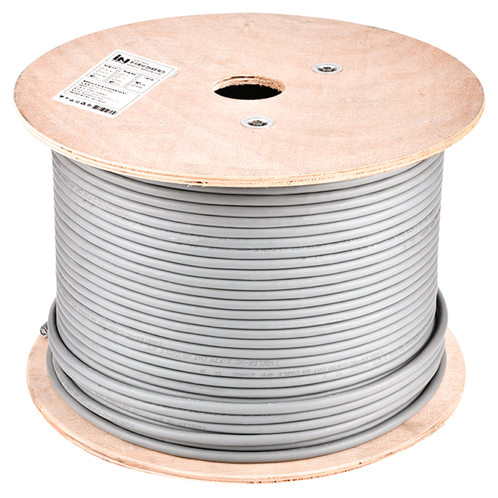 인네트워크 CAT.6A SFTP 옥내용 연선 제작용 랜케이블 300M 드럼 IN-6AS300G, 단일색상, 1개, 300m 200,500원