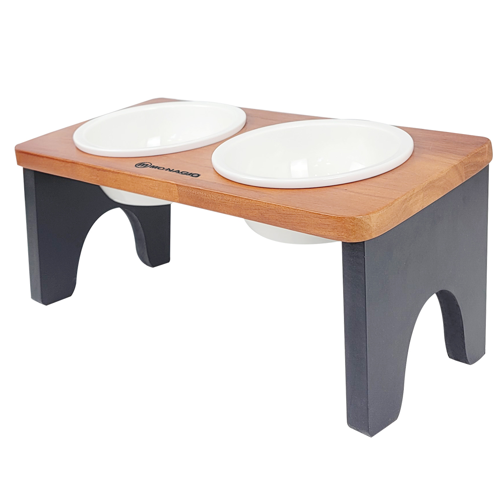 모나지오 스위트 시리즈 키높이형 반려동물 원목식기 17,800원