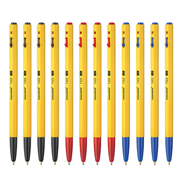 모나미 BP 153 볼펜 블랙4개+레드4개+블루4개 6,850원