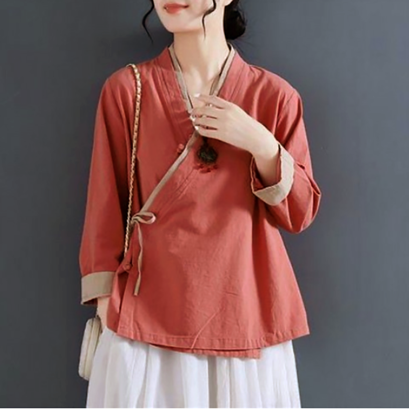 여름 가을 신상 문예 사단 추세 셔츠 한복 모티브 멀티스타일링 가능 셔츠 한복 매력 다재다능 아이템 업그레이드 아름다움 다양한 코디템 22,780원