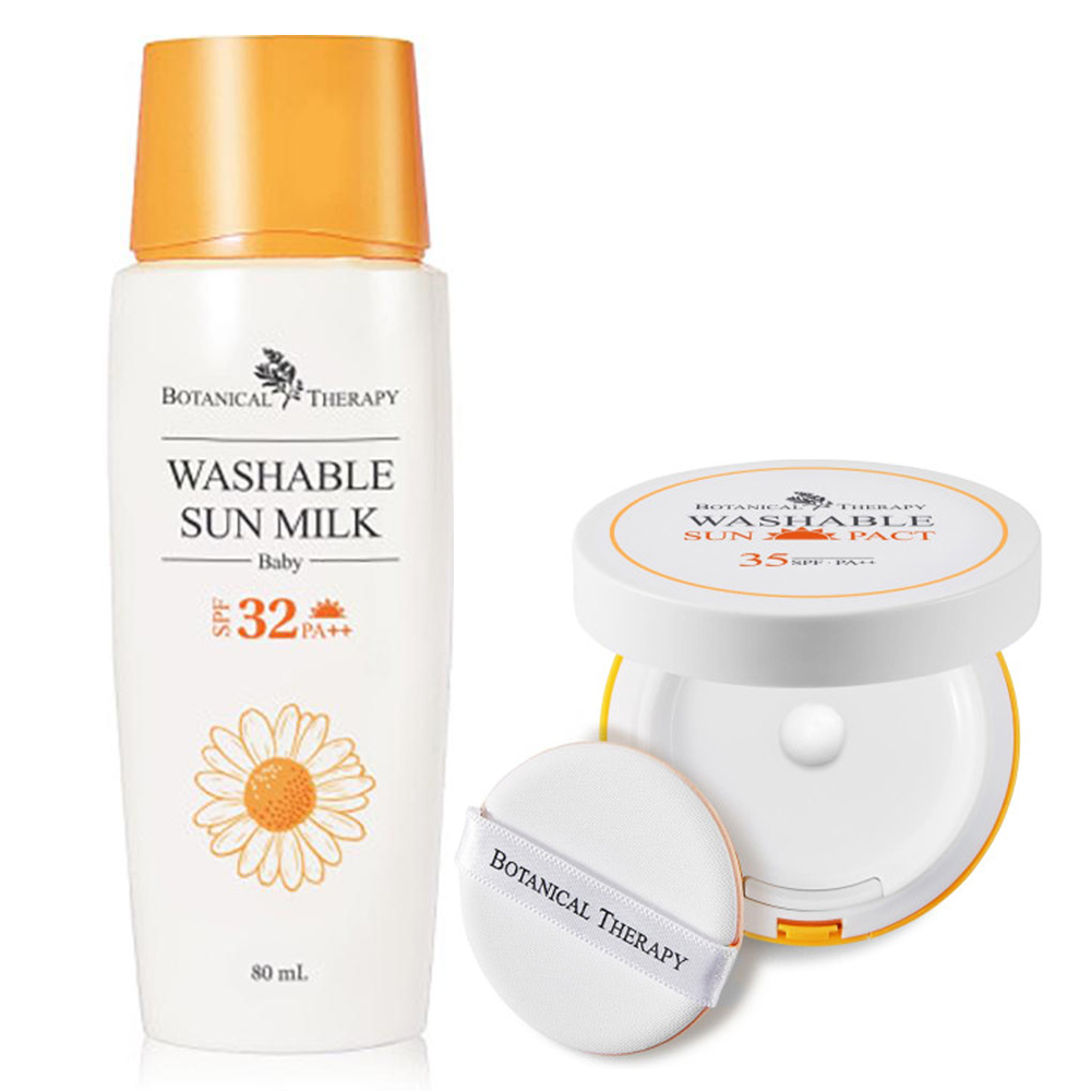 보타니컬테라피 베이비 워셔블 썬밀크 SPF32 PA++ 80ml + 보타니컬테라피 워셔블 썬팩트 SPF35 PA++ 15g 31,830원