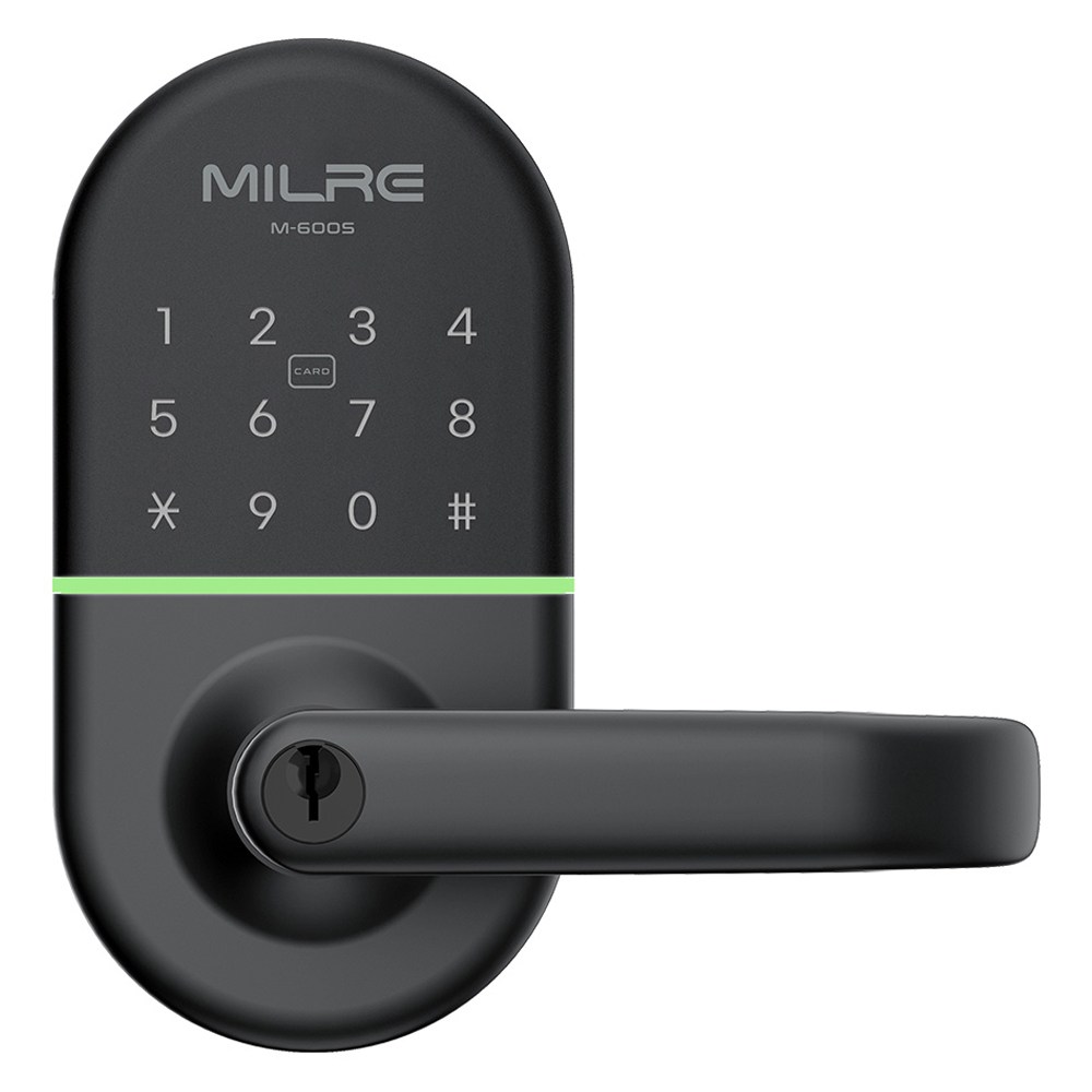 밀레시스텍 무타공 나무문 전용 나무문용 디지털 손잡이 있음 도어락 M-600S + 카드키 3p + 열쇠키 2p 세트 260,900원