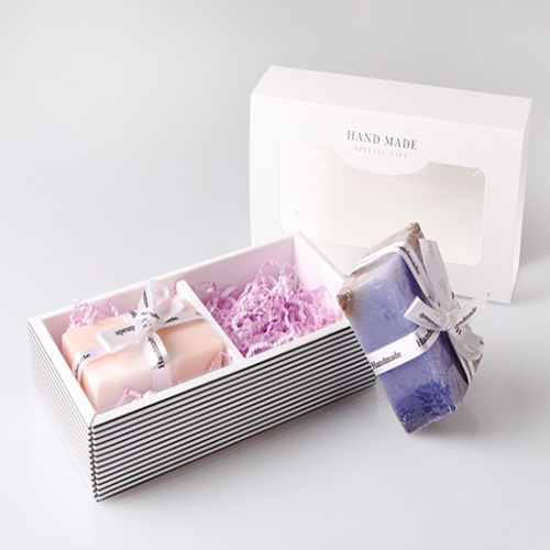 몰드몰 스트라이프 2구 박스 - 10장 세트 , 비누 석고 포장상자 9,900원