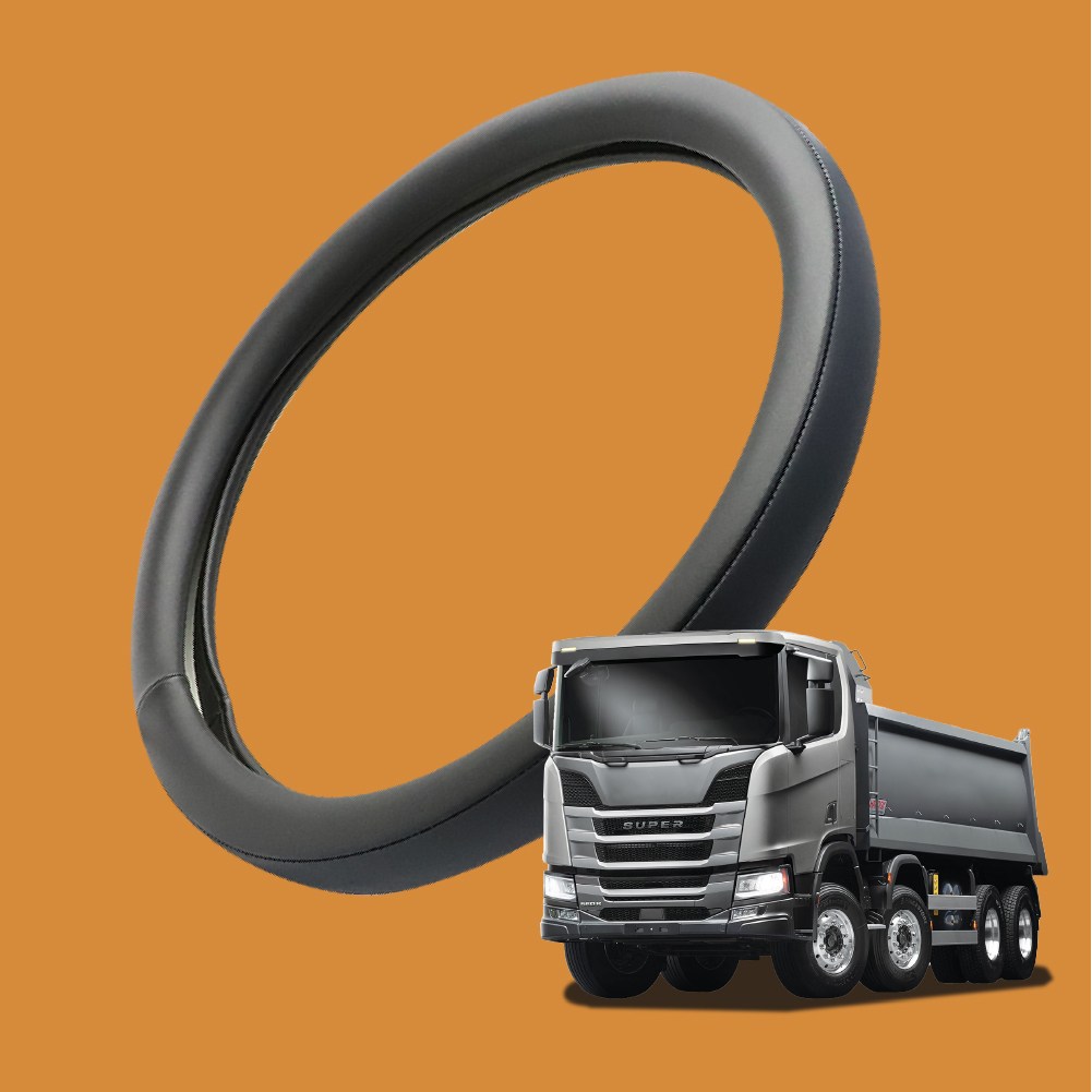 자동차친구 투라인 대형차 핸들커버 스카니아 적용, 모노블랙 450mm 28,900원