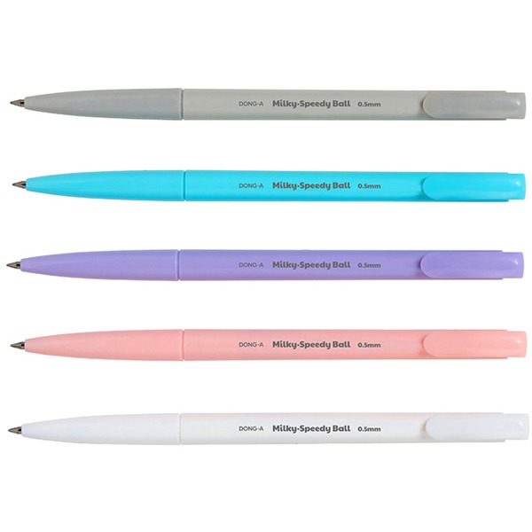 (동아) 밀키스피디볼 0.5mm 24개입1갑, 화이트(검정심) 8,400원