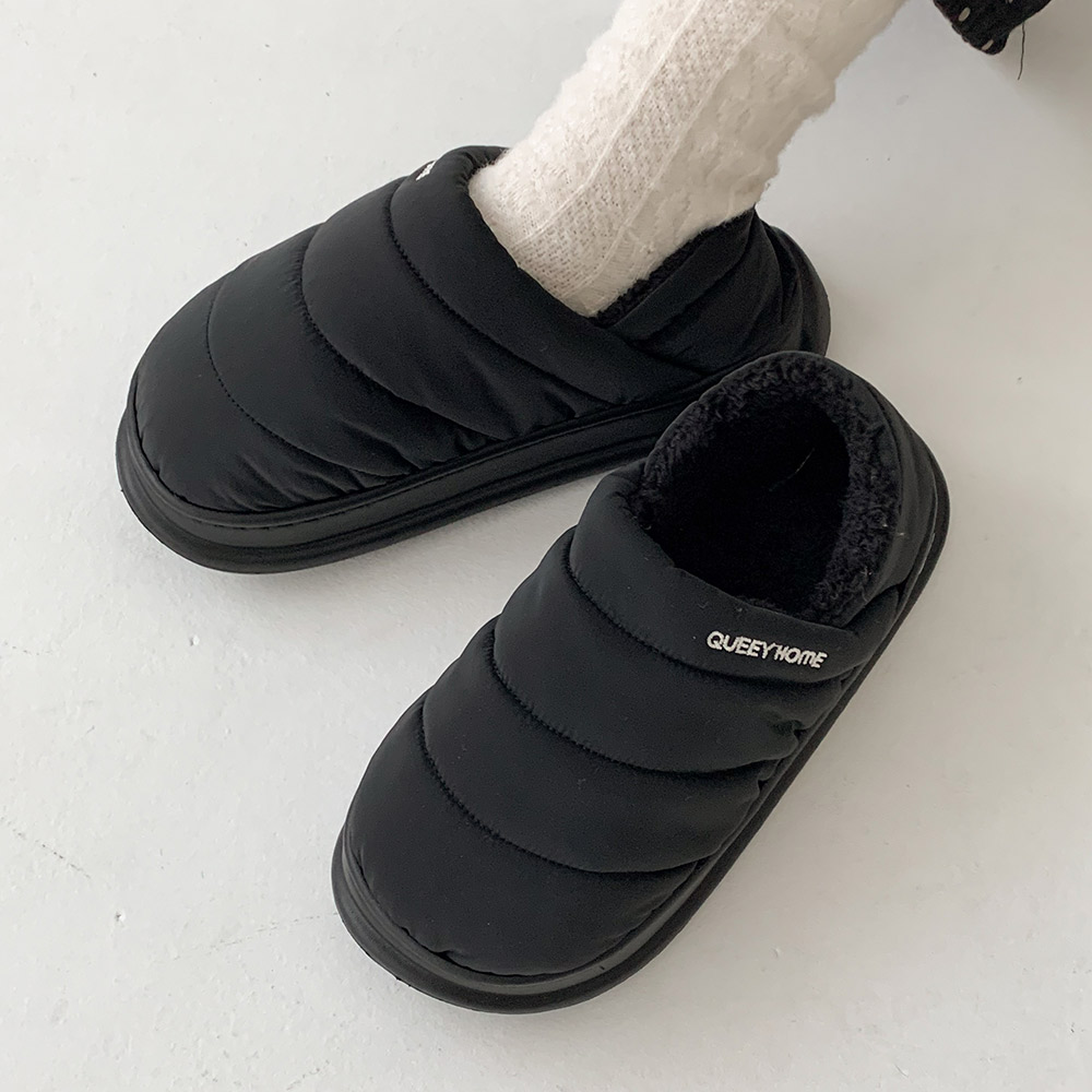 [2WAY 오늘출발] 오비누크 초경량 따뜻한 퍼안감 패딩 슬리퍼 겨울 실내화 방한화 4cm 15,800원