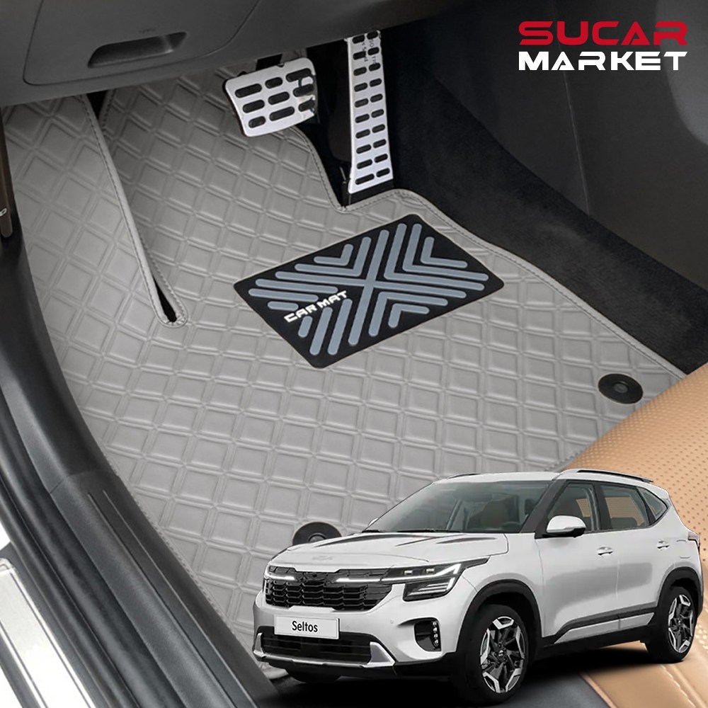 카구 더뉴 셀토스 2025 스퀘어 발매트 SUV 운전석+조수석+뒷자석 트렁크 차박 차량용품 49,500원