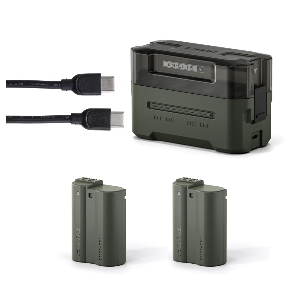 틸타 니콘 EN-EL15C 전용 배터리 4채널 호환 충전기 C타입 2배터리팩 키트 TBC-EL15C-A-GN, 1개, TBC-EL15C-A-GN 149,000원