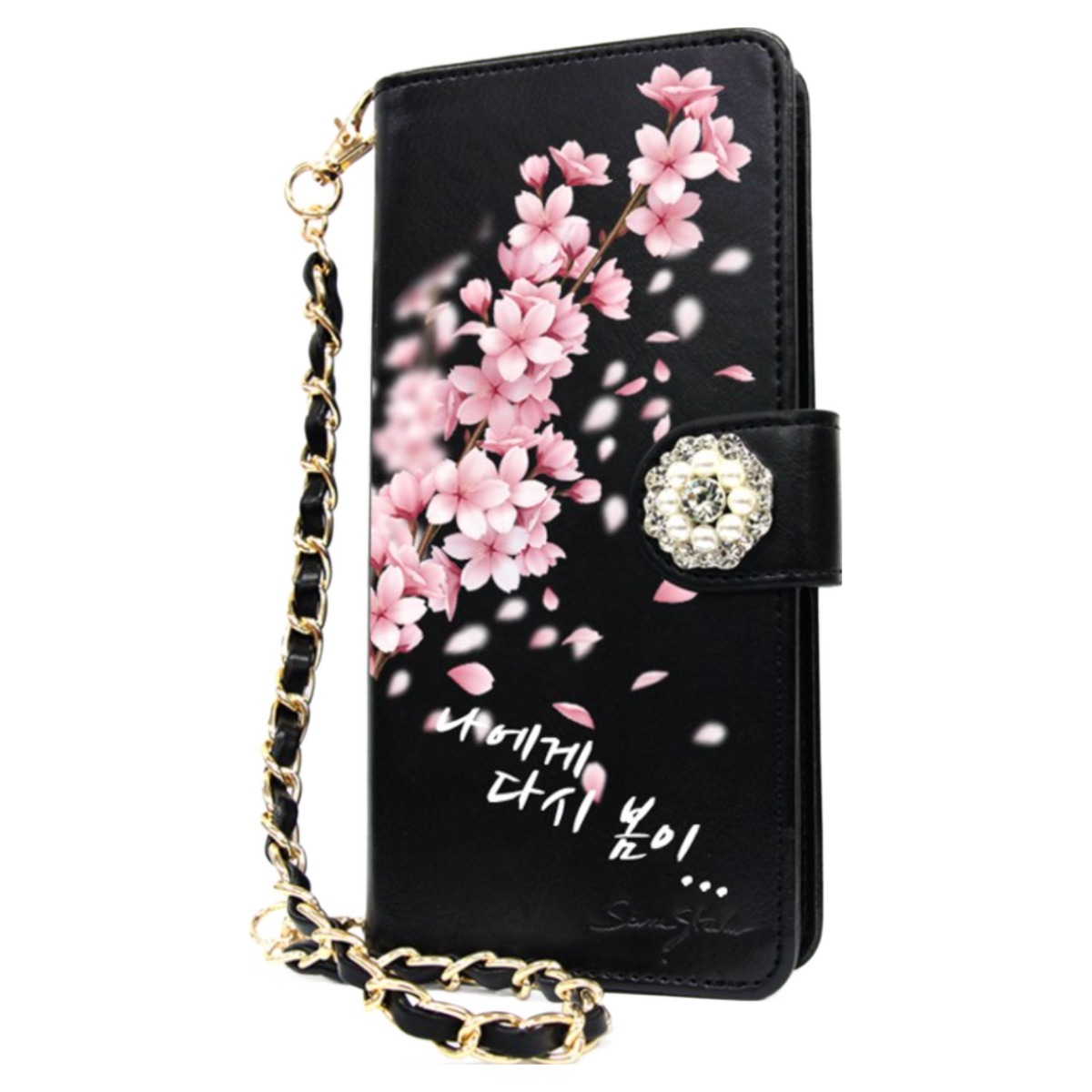 FF 카드분실방지 카드지폐수납 봄날 Cherry Blossom DIA 손목체인스트랩 다이어리케이스 핸드폰케이스/LG G8 케이스 G820 25,000원