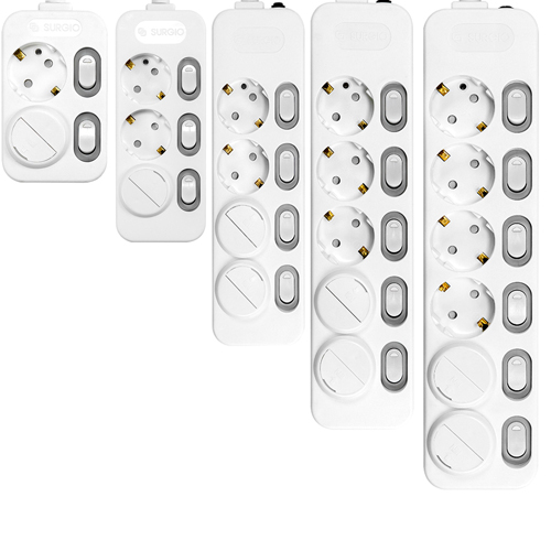 대현써지오 모노케어 개별 스위치 멀티탭 + 안전커버 전기연장선 12,000원