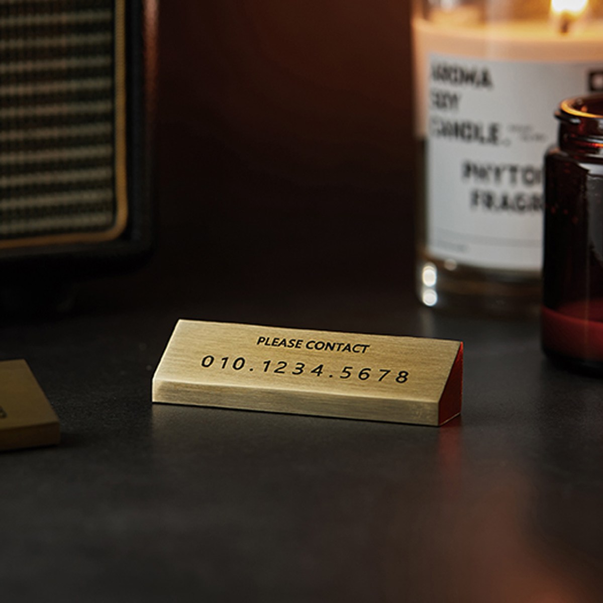 금속아저씨 황동 메탈 자동차 주차번호판 20,000원