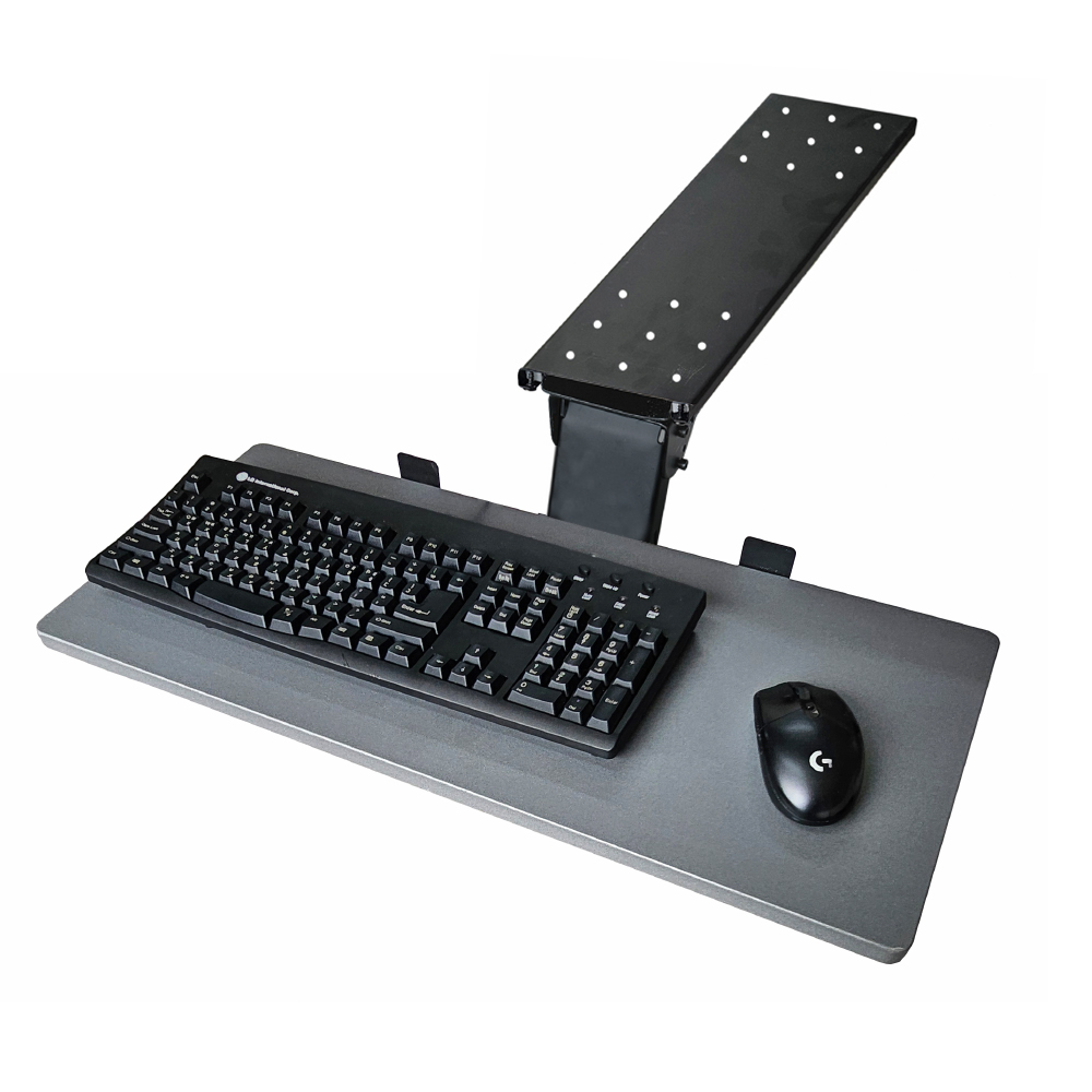 키보드 거치대 슬라이딩 트레이 키보드 받침대 높이조절 사각형, 메탈, 1개 49,890원