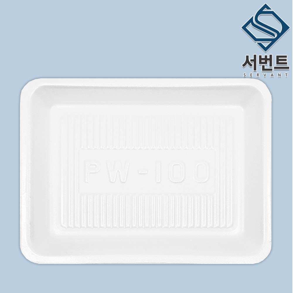 풍원 PSP트레이 발포트레이 100호 스티로폼용기 떡 정육용기, 1박스, 300개 41,900원