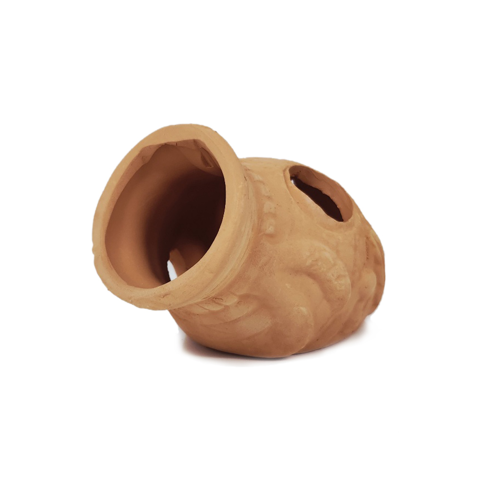 어밥 항아리 모양 1개 황토 세라믹 안시 구피 열대어 산란상 은신처, 1개 2,900원