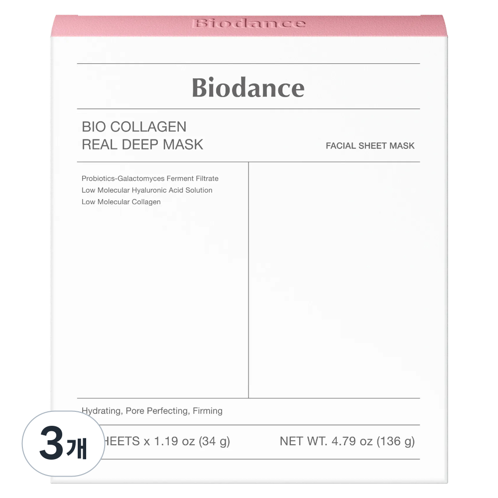바이오던스 바이오 콜라겐 리얼 딥 마스크, 4개입, 3개 54,000원