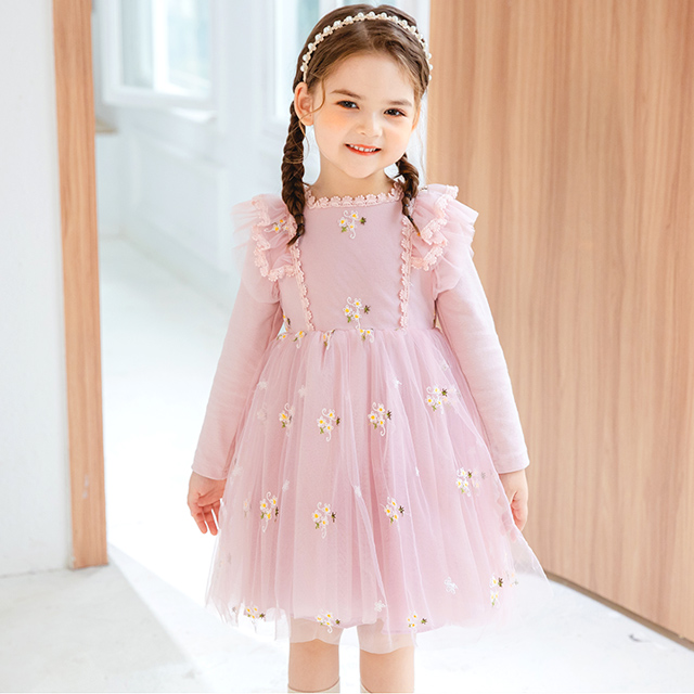 노블엔젤 여아용 플라워 자수 레이스 원피스 No 604 26,900원