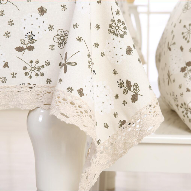 [SSDLH] 완전방수 꽃무늬 린넨식탁보 23,900원